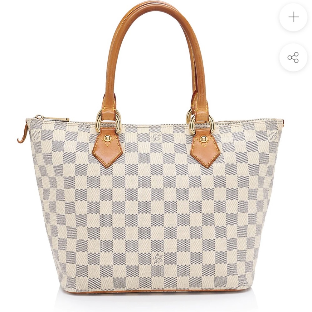 Louis Vuitton Damier Azur Saleya PM Tote.
